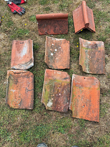 Red clay rectangular roof - rectangular,