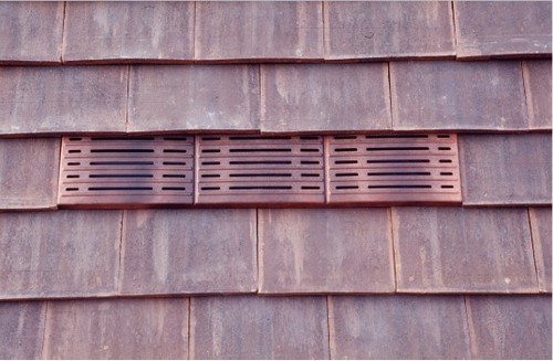 Plain tile vent roof - plain, |
