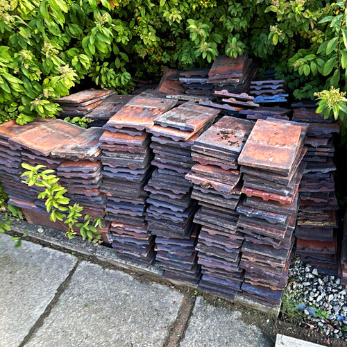 Reclaimed clay roof tiles - reclaimed,