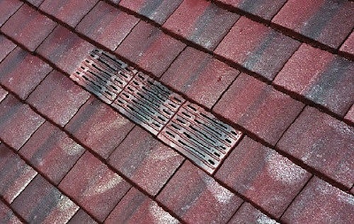 Plain tile vent roof - tile, |