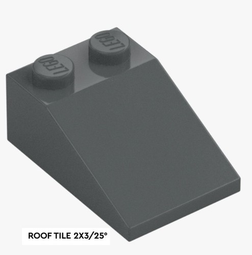 Lego roof tile 2x3 - roof,