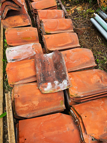 Clay pantiles about 1700 - clay,